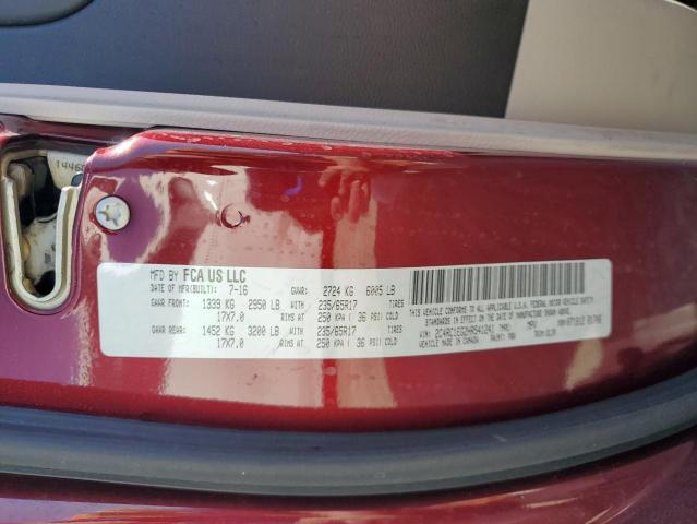 2C4RC1EG2HR541241 - 2017 CHRYSLER PACIFICA TOURING L PLUS BURGUNDY photo 13