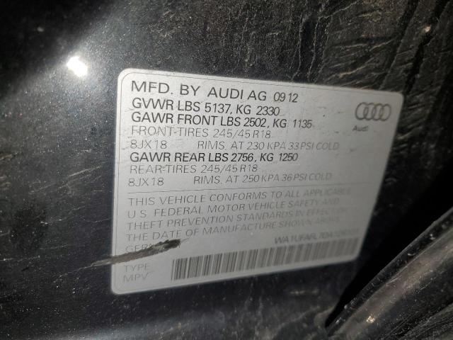 WA1UFAFL7DA126101 - 2013 AUDI A4 ALLROAD PREMIUM PLUS BLACK photo 12