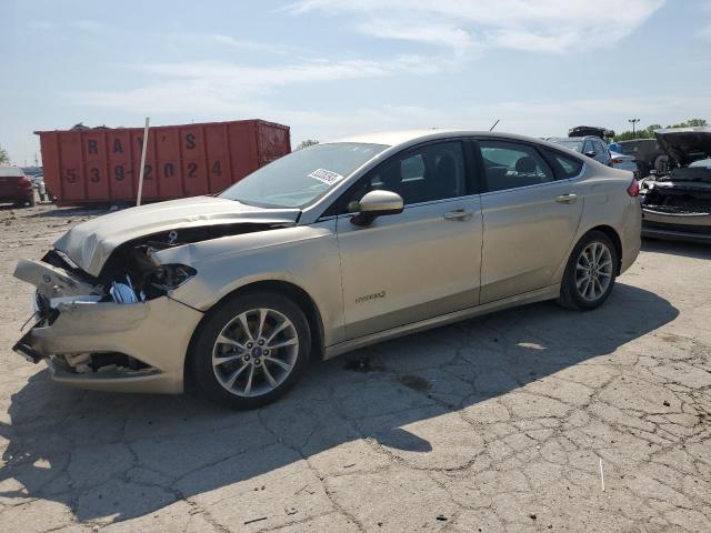 3FA6P0LU9HR355061 - 2017 FORD FUSION SE HYBRID GOLD photo 1