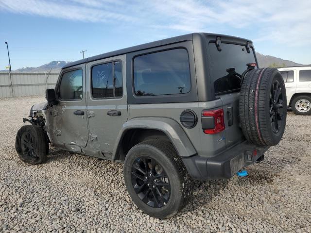 1C4JJXP60PW696158 - 2023 JEEP WRANGLER SAHARA 4XE GRAY photo 2