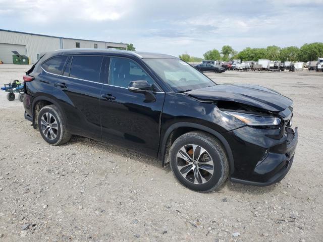 5TDGZRBHXMS073889 - 2021 TOYOTA HIGHLANDER XLE Schwarz Foto 4