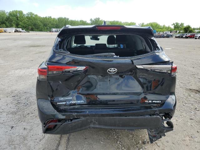 5TDGZRBHXMS073889 - 2021 TOYOTA HIGHLANDER XLE Schwarz Foto 6
