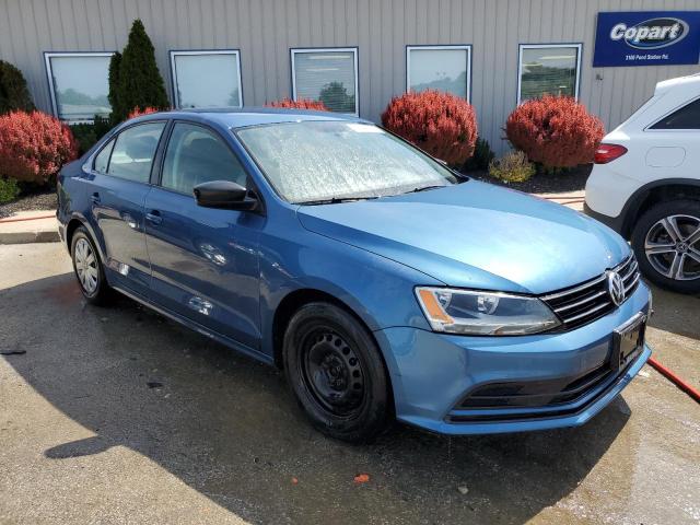 3VW2K7AJ0FM290407 - 2015 VOLKSWAGEN JETTA BASE 蓝色 照片 4