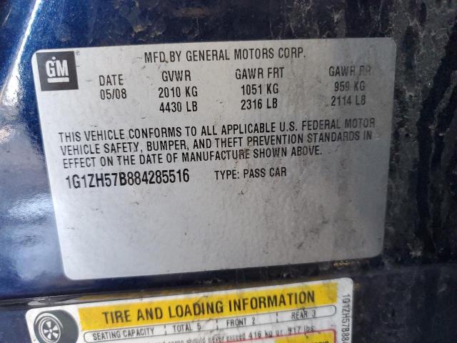 1G1ZH57B884285516 - 2008 CHEVROLET MALIBU 1LT 蓝色 照片 13