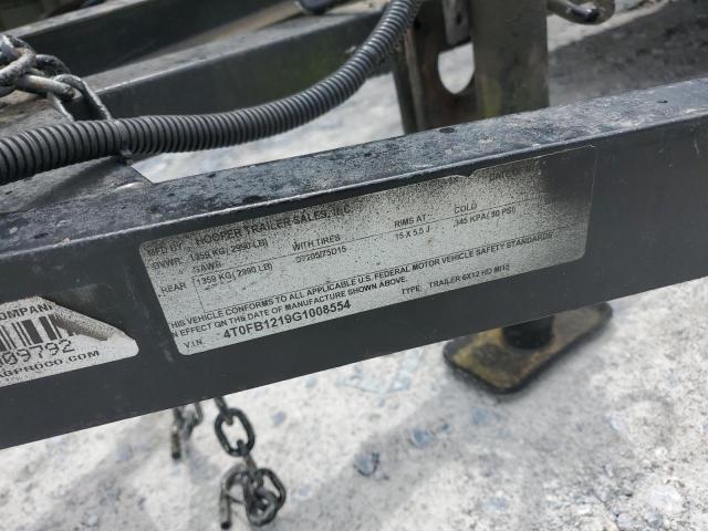 4T0FB1219G1008554 - 2016 UTILITY WHEEL/TOOL შავი ფოტო 10