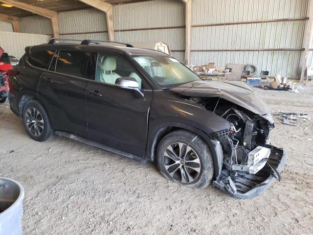 5TDGZRAH5MS524261 - 2021 TOYOTA HIGHLANDER XLE Մոխրագույն լուսանկար 4