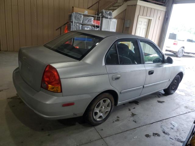 KMHCG45CX5U675126 - 2005 HYUNDAI ACCENT GL SILVER photo 3