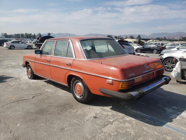 11406012123273 - 1976 MERCEDES-BENZ 280 ORANGE photo 3