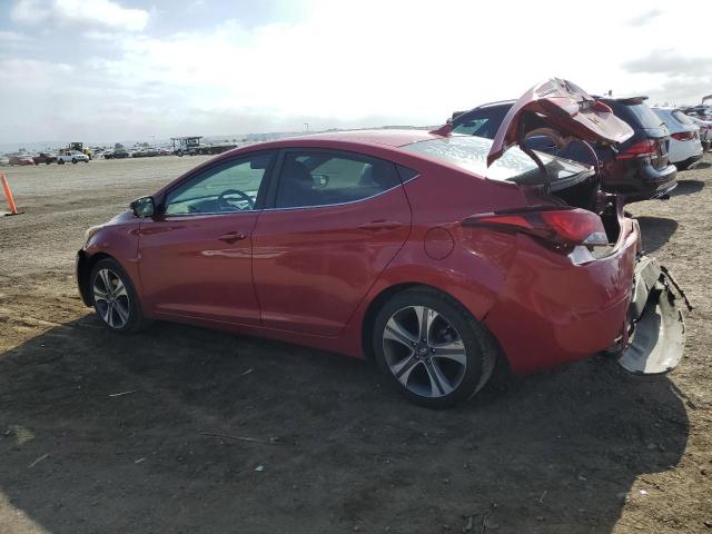 KMHDH4AH7EU148616 - 2014 HYUNDAI ELANTRA SE RED photo 2