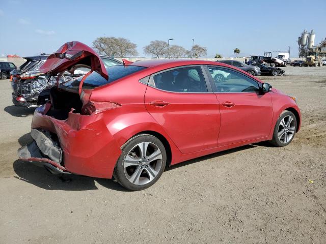 KMHDH4AH7EU148616 - 2014 HYUNDAI ELANTRA SE RED photo 3