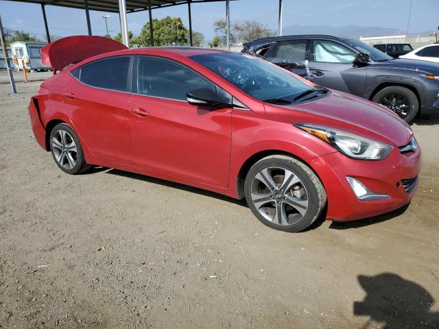 KMHDH4AH7EU148616 - 2014 HYUNDAI ELANTRA SE RED photo 4