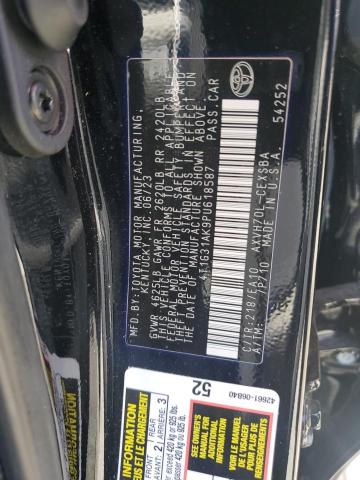 4T1G31AK9PU618587 - 2023 TOYOTA CAMRY SE NIGHT SHADE BLACK photo 12