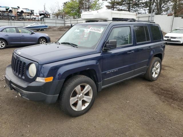 1C4NJRFB0CD663551 - 2012 JEEP PATRIOT LATITUDE BLUE photo 1