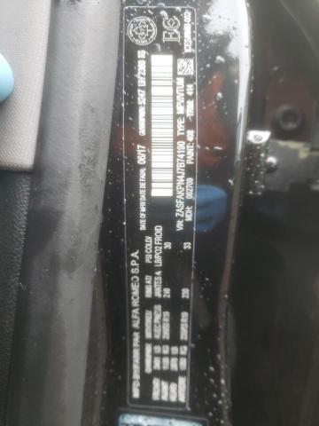 ZASFAKPN4J7B74190 - 2018 ALFA ROMEO STELVIO SPORT Schwarz Foto 14