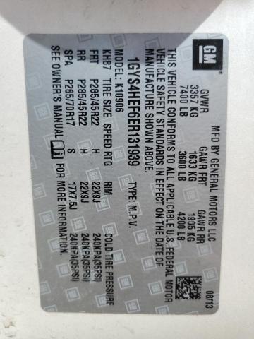 1GYS4HEF6ER131939 - 2014 CADILLAC ESCALADE ESV LUXURY BEIGE photo 13