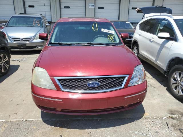 1FAFP24195G194357 - 2005 FORD FIVE HUNDR SEL RED photo 5