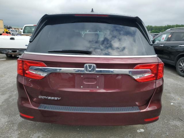 5FNRL6H79LB007926 - 2020 HONDA ODYSSEY EXL BURGUNDY photo 6