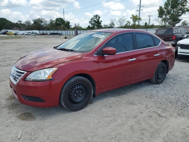 3N1AB7AP0EL698075 - 2014 NISSAN SENTRA S RED photo 1