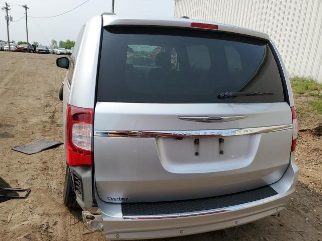 2C4RC1CG6CR192905 - 2012 CHRYSLER TOWN & COU TOURING L SILVER photo 6