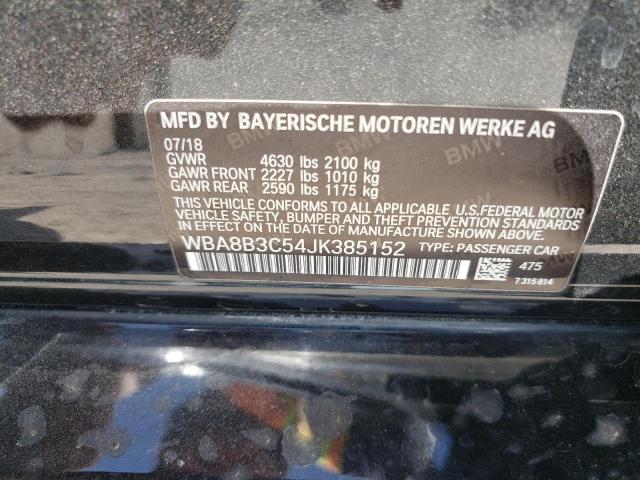 WBA8B3C54JK385152 - 2018 BMW 340 I Czarny zdjęcie 13