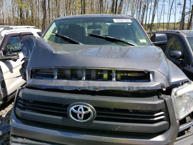 5TFUM5F11EX055266 - 2014 TOYOTA TUNDRA DOUBLE CAB SR/SR5 SILVER photo 11