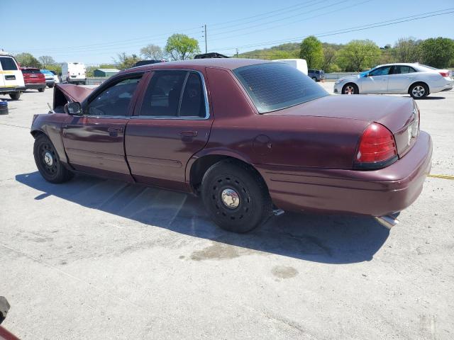 2FAHP71V08X152736 - 2008 FORD CROWN VICT POLICE INTERCEPTOR BURGUNDY photo 2