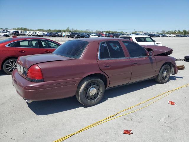 2FAHP71V08X152736 - 2008 FORD CROWN VICT POLICE INTERCEPTOR BURGUNDY photo 3