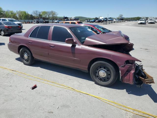 2FAHP71V08X152736 - 2008 FORD CROWN VICT POLICE INTERCEPTOR BURGUNDY photo 4