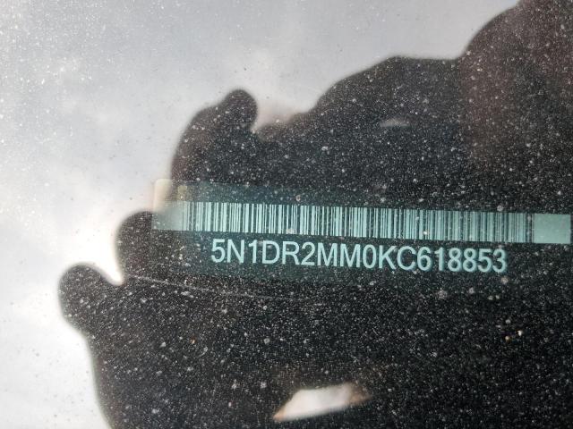 5N1DR2MM0KC618853 - 2019 NISSAN PATHFINDER S BLACK photo 12