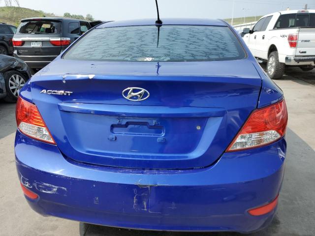 KMHCU4AE5CU099197 - 2012 HYUNDAI ACCENT GLS BLUE photo 6