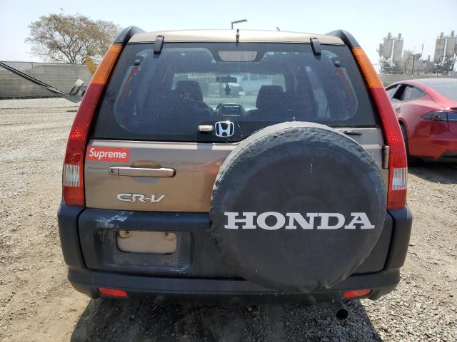 JHLRD68454C013646 - 2004 HONDA CR-V LX BROWN photo 6