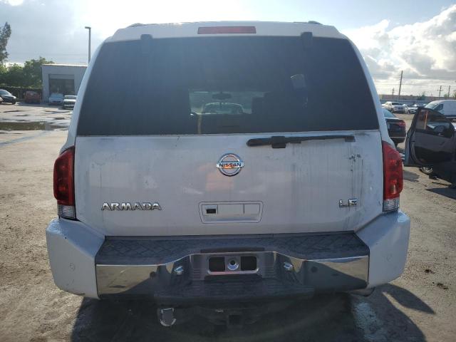 5N1AA08A65N731553 - 2005 NISSAN ARMADA SE WHITE photo 6