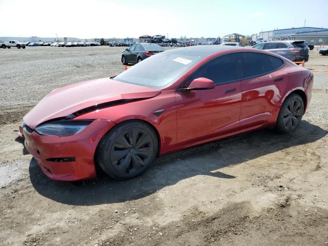 5YJSA1E64PF524448 - 2023 TESLA MODEL S ბურგუნდია ფოტო 1