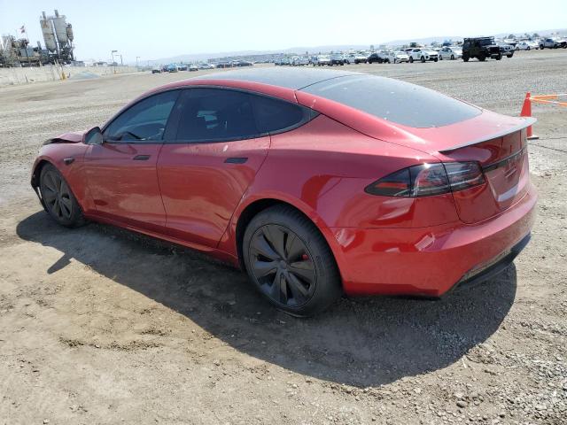 5YJSA1E64PF524448 - 2023 TESLA MODEL S ბურგუნდია ფოტო 2
