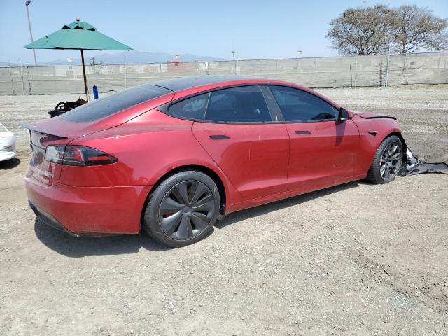 5YJSA1E64PF524448 - 2023 TESLA MODEL S ბურგუნდია ფოტო 3