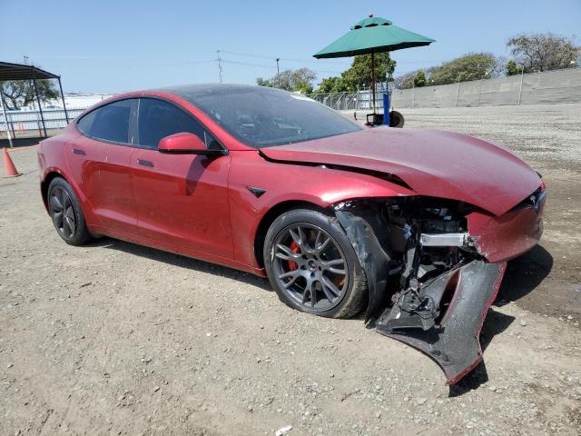 5YJSA1E64PF524448 - 2023 TESLA MODEL S ბურგუნდია ფოტო 4