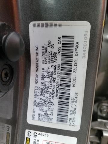 1NXBR32E57Z854683 - 2007 TOYOTA COROLLA CE GRAY photo 13