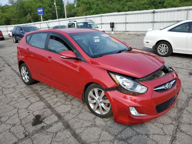 KMHCU5AE9DU118020 - 2013 HYUNDAI ACCENT GLS RED photo 4