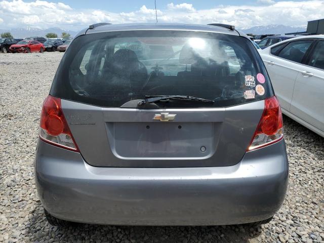 KL1TD66667B706718 - 2007 CHEVROLET AVEO BASE GRAY photo 6