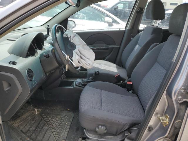 KL1TD66667B706718 - 2007 CHEVROLET AVEO BASE GRAY photo 7