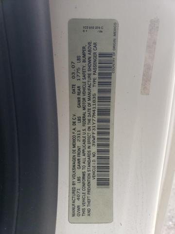 3VWFF31Y77M411835 - 2007 VOLKSWAGEN NEW BEETLE TRIPLE WHITE WHITE photo 12