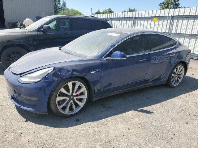 5YJ3E1EB4KF451290 - 2019 TESLA MODEL 3 BLUE photo 1