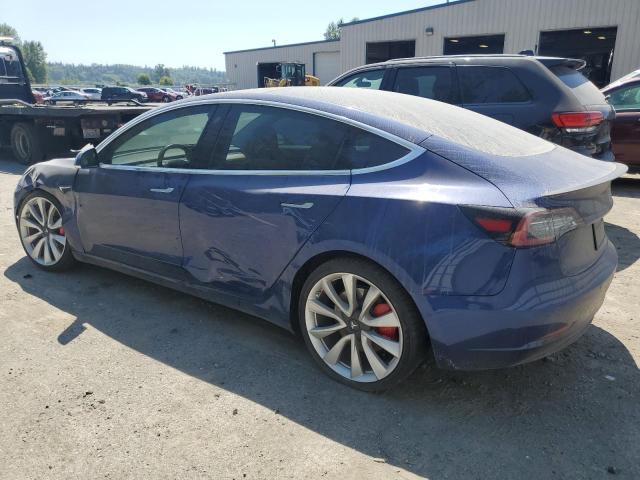 5YJ3E1EB4KF451290 - 2019 TESLA MODEL 3 BLUE photo 2