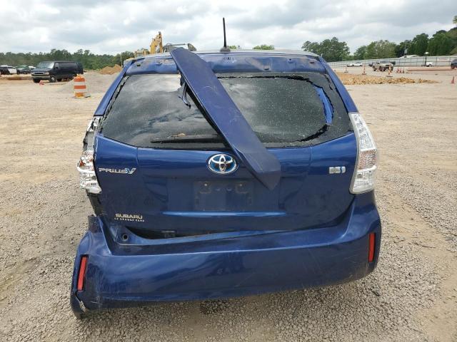 JTDZN3EU0EJ003262 - 2014 TOYOTA PRIUS V BLUE photo 6