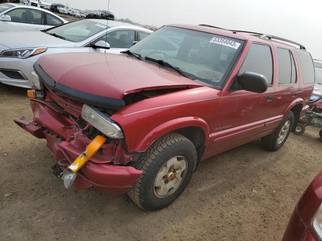 1GNDT13W9Y2161985 - 2000 CHEVROLET BLAZER RED photo 1