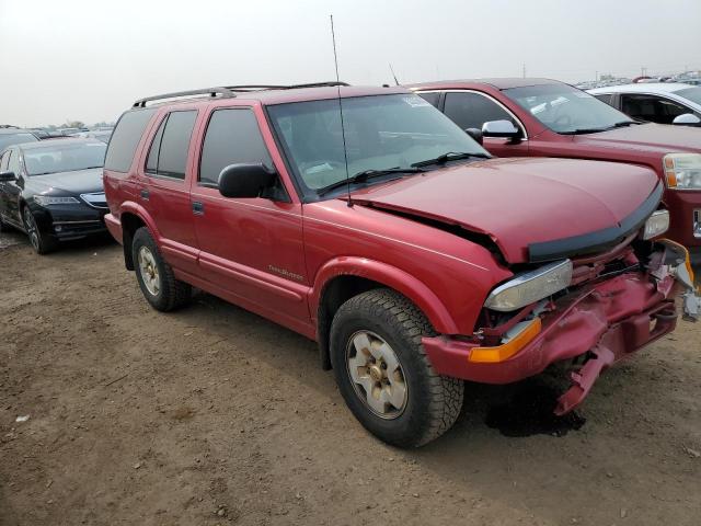 1GNDT13W9Y2161985 - 2000 CHEVROLET BLAZER RED photo 4