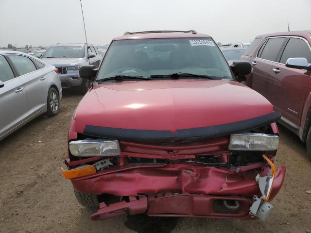 1GNDT13W9Y2161985 - 2000 CHEVROLET BLAZER RED photo 5