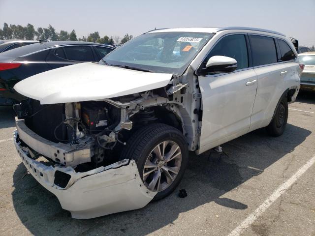 5TDJKRFH4ES017677 - 2014 TOYOTA HIGHLANDER XLE WHITE photo 1