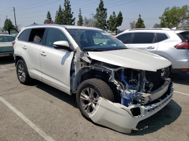 5TDJKRFH4ES017677 - 2014 TOYOTA HIGHLANDER XLE WHITE photo 4