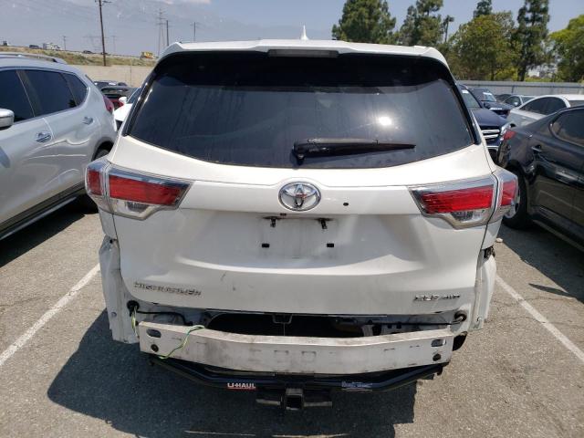 5TDJKRFH4ES017677 - 2014 TOYOTA HIGHLANDER XLE WHITE photo 6